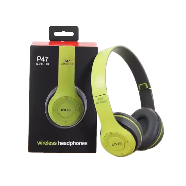 Wireless Over-Ear Headphones 3.5mm Foldable Hi-Fi Earphones IPX5 Waterproof ENC Noise Cancellation for 5.0-DJ Sports Use