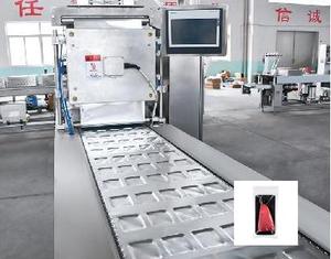 La mejor máquina automática de envasado de <span class=keywords><strong>carne</strong></span> y fruta de <span class=keywords><strong>pollo</strong></span> sellador de bandejas de alimentos cocidos para aplicación de película en la industria química - Product Image 3