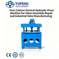 Presse hydraulique verticale à quatre colonnes pour la réparation d'assemblages de vannes et la fabrication de vannes industrielles