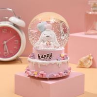 Globe à neige en résine DIY avec couple dansant, thème Noël, lavable, tendance, plusieurs tailles, vente en gros usine