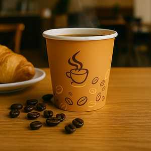 Bicchieri di cartone bianchi da 180 ml, tazze da caffè usa e getta per bevande calde - Product Image 6