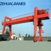 Grue à portique à double poutre de fabrication chinoise, grue montée sur rail pour charges lourdes, pour chantier de construction, certifiée CE ISO