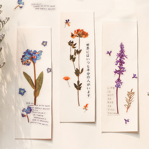 Hot 12 stili Botanical Deco Clear Stickers Set Scrapbooking Card abbellimento Plant Lover Gift adesivi a tema floreale fustellati - Product Image 6