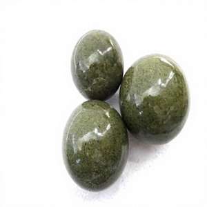 Boules de pierres précieuses semi-précieuses naturelles en jaspe herbeux, sphères sculptées pour la guérison et la décoration intérieure, provenant du Gujarat - Product Image 1