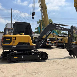 รถขุดตีนตะขาบ Volvo EC55D มือสองสำหรับงานก่อสร้าง ชั่วโมงการทำงานต่ำ สภาพดี น้ำหนักใช้งาน 5 ตัน มีสินค้าในสต็อกที่เซี่ยงไฮ้ - Product Image 1
