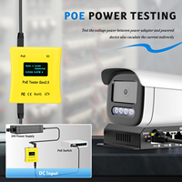 NOUVEAU ! Testeur PoE GEN2.5 Testeur PoE en ligne Détecteur PoE Tester la puissance réelle nécessaire Affichage OLED Test UPOE 802.3af/at
