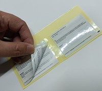 Manuel d'instructions multicouches à 3 plis et 6 faces Autocollant découpé pour l'emballage Impression des aliments Shopping Boissons Agriculture