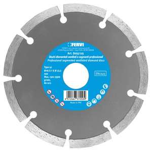 FERVI - D055/115 Discos de diamante ventilados segmentados profesionales-EAN 8012667370589 ABRASIVOS DISCOS DE CORTE - Product Image 1