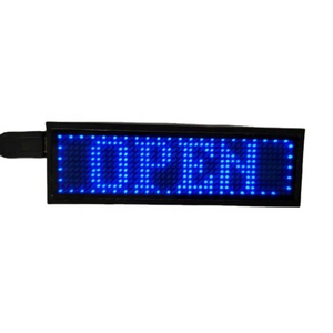 Mini-écran LED ultra-lumineux à défilement de caractères pour badge - Product Image 1