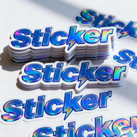 Impression personnalisée adhésif points surélevés UV logo autocollant étiquettes étanche vinyle PVC lettre personnalisé découpé autocollants