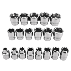 3/8" Drive Chrome Vanadium <strong>Socket</strong> 19PCS <strong>30mm</strong> Short Hex 6-10mm Metric for Ratchet Wrench and Automotive Repair Tools - Product Image 3