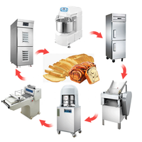 Machine de fabrication de pain électrique, fil complet, équipement de boulangerie, baguette française, pour gâteaux, pain, toast, fabrication automatique