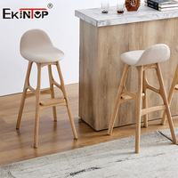 Sièges de remplacement pour tabourets de bar Ekintop, chaise de bar en bois massif
