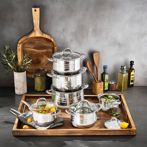 Juego de Utensilios de Cocina Ecológicos de Acero Inoxidable de 3 Piezas con Asa de Cordón, Olla para Leche, Olla para Sopa, Vaporera, Apto para Gas, para el <span class=keywords><strong>Hogar</strong></span> - Product Image 2