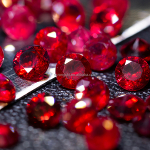 Giá bán buôn chất lượng A ++ bán buôn phổ biến tự nhiên lỏng đá quý ruby vòng cắt 2.5mm đồ trang sức làm Ruby - Product Image 5