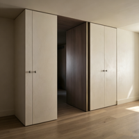 Fabricant de meubles en bois OEM ODM, armoire de dressing, panneau mural à porte affleurante, prix d'usine