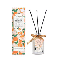 LOVALI 90ML Diffuser Aroma Buah Beri Delikat Pewangi Ruangan Aroma Blueberry Alami dengan Pita Ungu Dekoratif