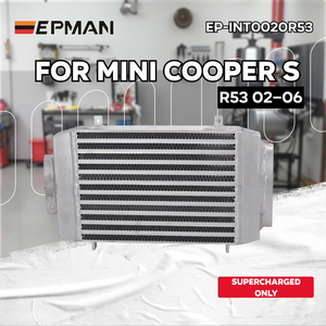 <span class=keywords><strong>Intercooler</strong></span> surélevé EPMAN pour turbocompresseur, refroidisseur d'air de suralimentation entièrement en alliage, à fixer pour BMW MINI <span class=keywords><strong>Cooper</strong></span> <span class=keywords><strong>S</strong></span> <span class=keywords><strong>R53</strong></span> EP-INT0020R53 - Product Image 1