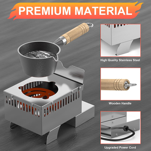Fornace Classica Elettrica per Fusione di Piombo per Stampi da Pesca e Stampi per Proiettili, Forno in Acciaio Inossidabile per Fusione di Metalli Fai-da-te - Product Image 6