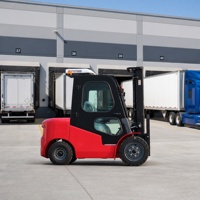 Forklift Listrik 3 Ton Berkualitas Tinggi Bersertifikasi CE dengan Kabin untuk Pekerjaan Transportasi Kargo di Lokasi Konstruksi dan Pertanian