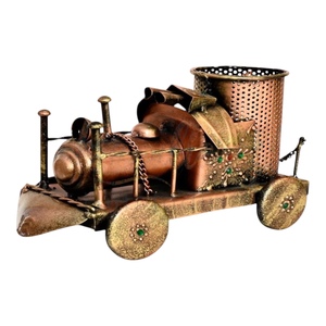 Support à stylos en aluminium de style moteur ancien, accessoire de décoration de bureau, ajoutant un charme mécanique vintage, fonctionnel pour le bureau - Product Image 1