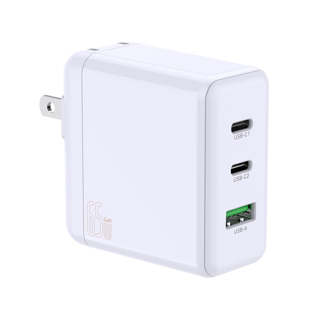 65W Portable Universal Travel GaN Power Adapters Supply Battery Chargers OEM Phone Tablet USB Type C Fast Charge Compatible PD