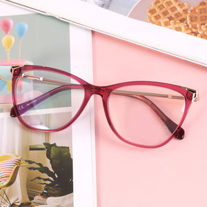 고양이 눈 아세테이트 광학 맞춤형 최신 눈 안경 프레임 안경 2022 Wmoens 광학 렌즈 - Product Image 4