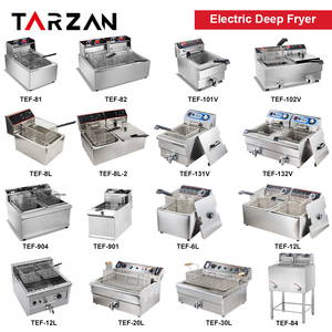 <span class=keywords><strong>Tarzan</strong></span> 6L Friteuse Électrique Commerciale Table Top Friteuse Double Réservoir Machine Pour Les Ventes Chip Poulet Et Friteuse - Product Image 6