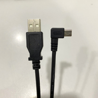 Kabel USB-A Male ke Mini USB-B Male Sudut Kanan