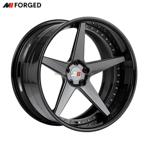 MN Forged Deep Dish Wheels 5x114 3 Rims 18x10 5 6061-T6 Alloys for Standout Style
