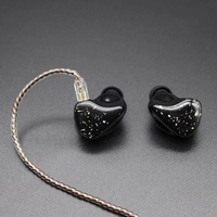 Casque intra-auriculaire filaire Hi-Res Extra Bass OEM Gamer IEM Sports 3,5 mm IPX-4 étanche, câbles personnalisables, armature équilibrée, moule privé