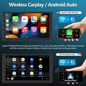 2DIN 9 inch Carplay và Android Auto Car màn hình Android stereo hệ thống Navigation video <span class=keywords><strong>DVD</strong></span> <span class=keywords><strong>player</strong></span> Android xe đài phát thanh - Product Image 2