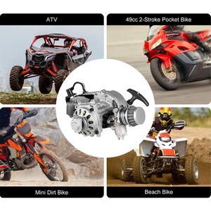 Kit <span class=keywords><strong>moteur</strong></span> 2 temps 47cc 49cc, refroidissement par air, démarrage manuel avec réservoir de carburant pour mini quad, moto tout-terrain, scooter - Product Image 3