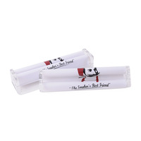 Meilleures ventes transfrontalières : Rouleuse de cigarettes manuelle Old Head ZIG en plastique, style américain minimaliste, 70mm/110mm, blanche, pour remplissage manuel