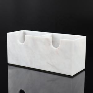 लक्जरी होटल के लिए होटल की आपूर्ति सफेद एक्रिलिक ट्रे प्रसाधन साबुन पकवान - Product Image 2