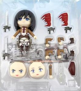 Vendita calda OME PVC vinile giocattolo <span class=keywords><strong>Eren</strong></span> Yeager Mikasa Ackerman giocattoli Anime Action Figure attacco su titano - Product Image 6