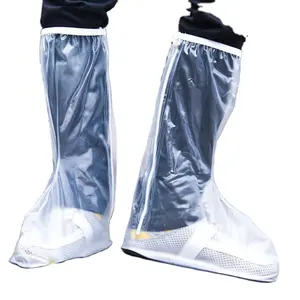 最佳轻质防水摩托车塑料可重复使用鞋套雨靴