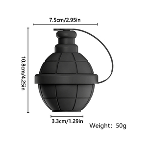 Moldes de Silicona Reutilizables Flexibles con Forma de <span class=keywords><strong>Granada</strong></span> para Cubitos de Hielo Grandes, Novedosos y Portátiles - Product Image 3