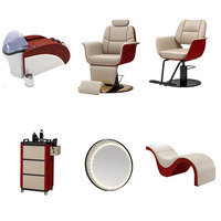 Juego de Muebles para Salón de Belleza QUHE, Silla de Barbero con Bomba Hidráulica y Reposapiés Ajustable - Solución Integral en Venta