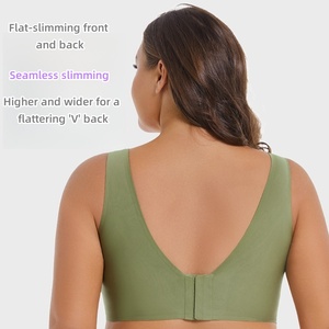5XL siêu mỏng keo thạch đầy đủ bảo hiểm bán cố định áo ngực lớn cup liền mạch Push-up đàn hồi dây đeo thoải mái của phụ nữ đồ lót - Product Image 5