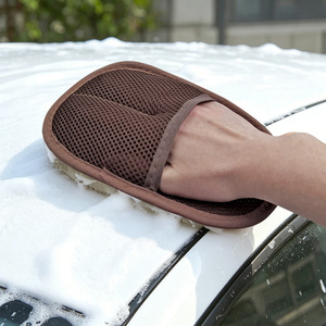 Wholesale thickened imitation wool <b>car</b> wash gloves, plush <b>car</b> wash and waxing tools, <b>car</b> <b>interior</b> cleaning supplies, <b>car</b> wash - Product Image 2