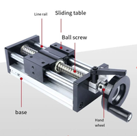 Module de vis à billes à guidage linéaire de haute précision SFU avec écrou à vis de levage comprenant des composants de base portant et moteur