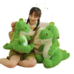 Yanxiannv cpc giocattolo di qualità bambola morbida personaggio personalizzato bambole di peluche peluche fatto zaino avocado dinosauro verde