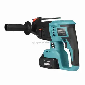 18V Oplaadbare Borstelloze Cordless Boorhamer Elektrische Hamer Klopboormachine Met Een 18V 4.0Ah Batterij