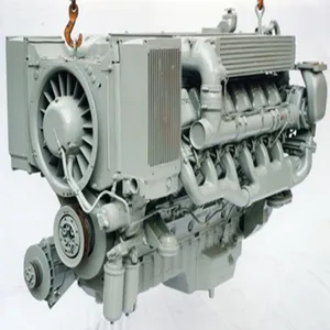 ต้นฉบับ4จังหวะ8สูบ386kw ระบายความร้อนด้วยน้ำ DEUTZ BF12L513เครื่องยนต์ดีเซล