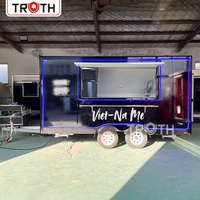 Kit de remorque alimentaire préfabriquée personnalisable économique pour tacos, cuisine commerciale de luxe, camion-restaurant mobile