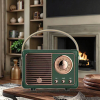 Mini Enceinte Rétro Portable Bluetooth Lecteur Audio pour Cinéma Maison et Activités de Plein Air avec Compatibilité Carte Mémoire