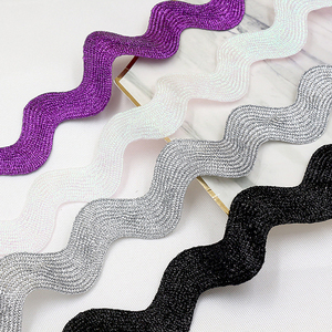 Ruban zigzag de haute qualité 100% polyester, largeur <span class=keywords><strong>2</strong></span>,5 cm, bordure en dentelle zigzag - Product Image 4