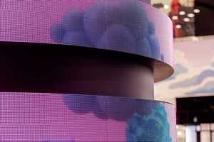 Hot bán sản xuất ban đầu <span class=keywords><strong>OLED</strong></span> p2.5 màn hình linh hoạt mềm cong lớn Định dạng quảng cáo video tường màn hình trong nhà - Product Image 6