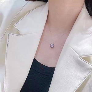 Collar de Perlas Edison de Agua Dulce, Simple y Moderno, Estilo Pestañas, con Cadena de Clavícula S925, Colgante Natural - Product Image 4